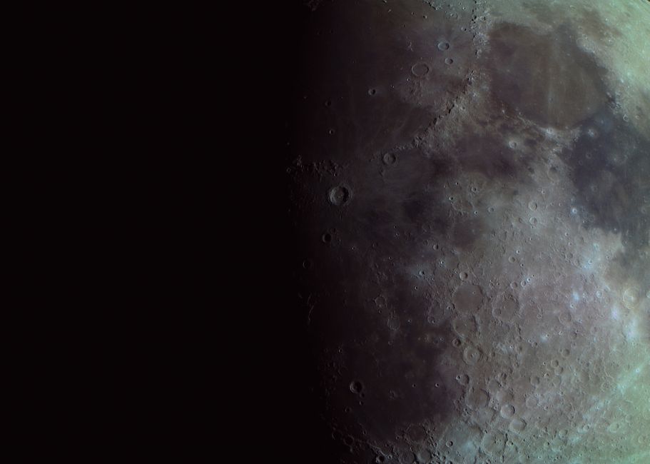 High-resolution image showcasing the moon's craters and surface textures.